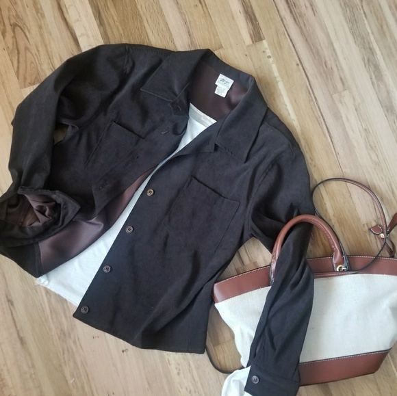 🔥Norm Thompson brown Jacket Size Large - Picture 2 of 4